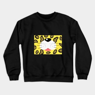 leopard face Crewneck Sweatshirt